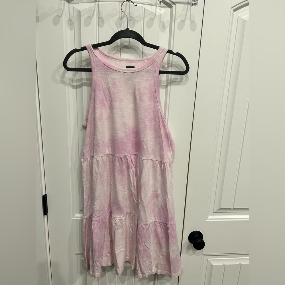 GAP large magenta tie dye mini dress